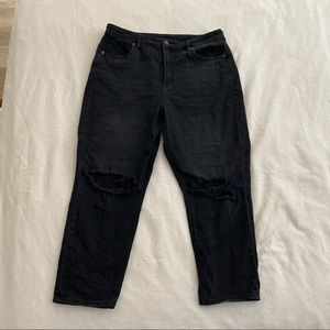 American Eagle Black Mom Jeans size 16